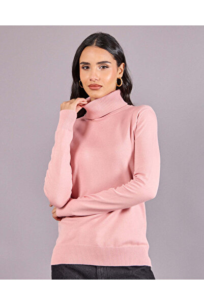 REDTAG بلوفر نسائي سادة وردي اللون