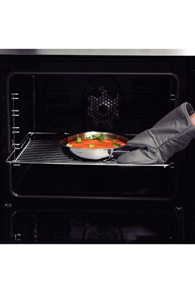 TRAMONTINA Grano Double-Handled Stainless-Steel Frying Pan with Triple-Layer Body, 26 cm