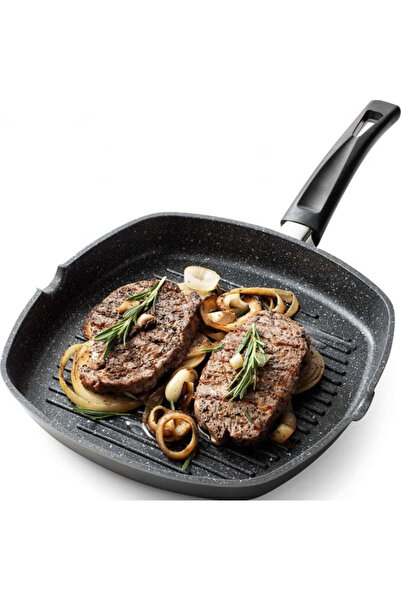 dealshopromania Tigaie grill din marmură 28 cm Royalty Line RL-AG28M culoare ...