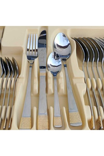 dealshopromania 72-piece Cutlery Set for 12 People, Limited Edition Stainless Steel LV 1004 - Perfect Gift