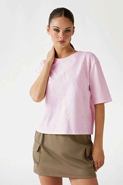 Guess Peony Women's Multi-Colored Active Boxy Fit T-Shirt V5Yi10I3Z14-F6Fo