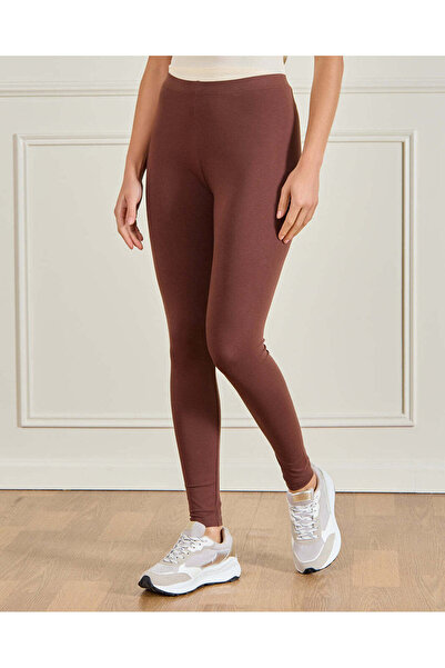 REDTAG Women Brown Long Length Active Leggings