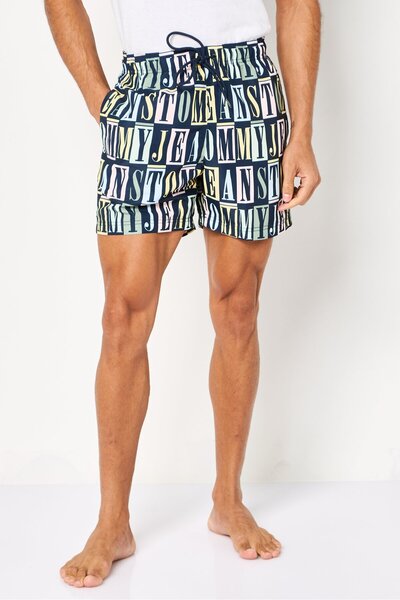 Tommy Hilfiger Men Slim Fit Allover Print Board Shorts, Multicolor