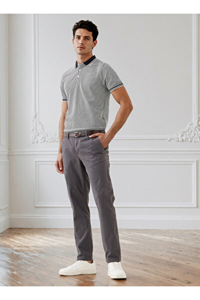 FAV Men's Short Sleeves Printed Polo T-shirt