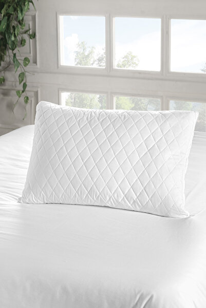 Leony Quilted 2 Pieces 70X50 cm White Zippered Pillow Protector Mattress Cover