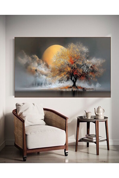 özkacar ARBORELE DE AUR DESEN SPECIAL V3 TABLIE PE PÂNZĂ DECOR ACASĂ CADOU OR...