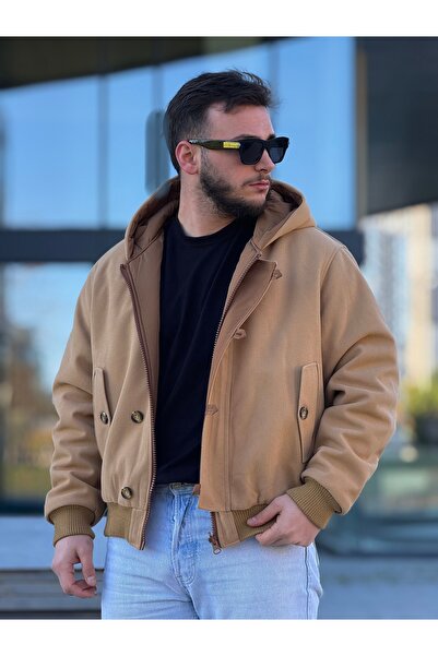 KINGAF Men's Double-Sided Embroidered Coat