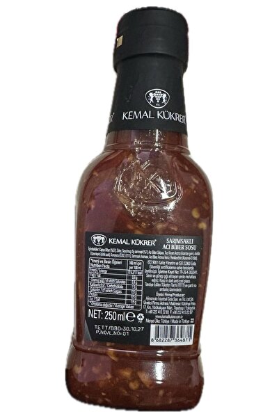Kemal Kükrer Biber Parçacıklı Sarımsaklı Acı Biber Sosu 250ml