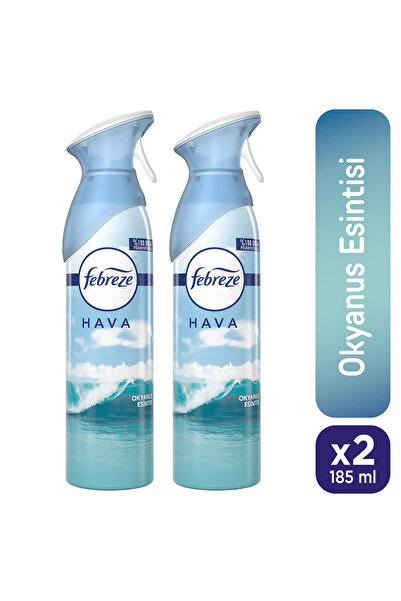 Febreze Hava Ferahlatıcı Sprey Oda Kokusu Okyanus Esintisi 185 ml x 2 Adet