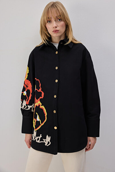 Touché Privé Embroidered Gabardine Shirt