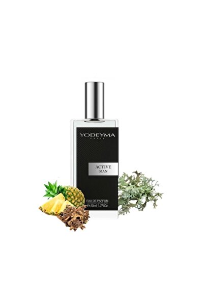 Yodeyma Active Man Eau de Parfum for Men — pineapple, patchouli & plum lichen, 50 ml