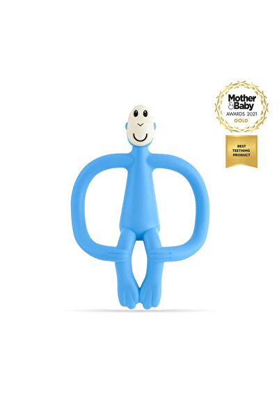 Matchstick Monkey Silikon Diş Kaşıyıcı / Monkey (Bebe mavisi)