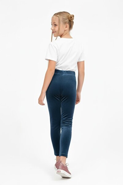 Perendi Κοριτσίστικο κολάν με γυαλιστερή υφή και φλις εσωτερικά – Βενζίνη