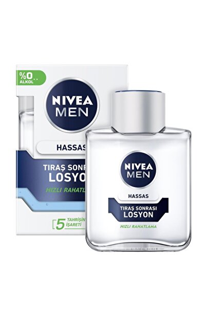 NIVEA Men Hassas Tıraş Sonrası Losyon 100 Ml, Hassas Ciltler, Alkolsüz Formül...