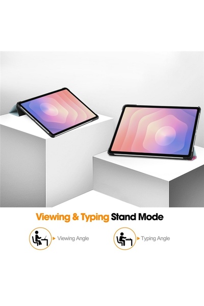 SKYDDAR INNOVATION Tablet case for Samsung Galaxy Tab S11 Ultra, Multi-Angle support, FoldPro, Unicorn, set sticker