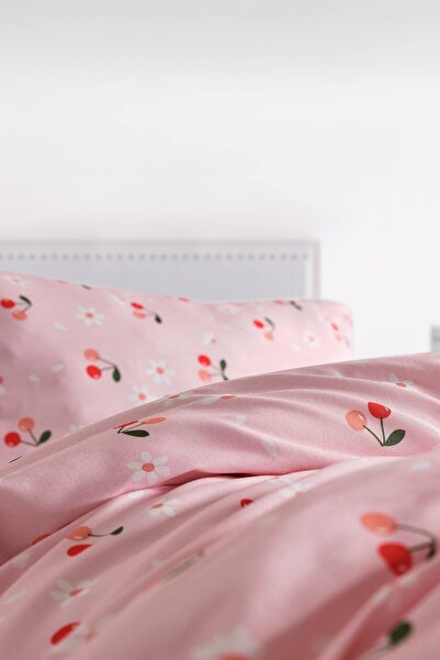 Doqu Home Ranforce Joyful Cherry Duvet Cover Set Single Size