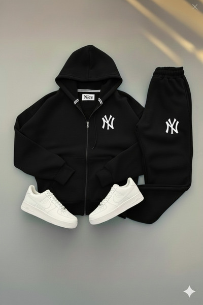 NİCE Unisex Tracksuit Set | Hoodie Set-Cardigan Sweatpants | Jogger Set | Sports Clothing | Comfortable Combination