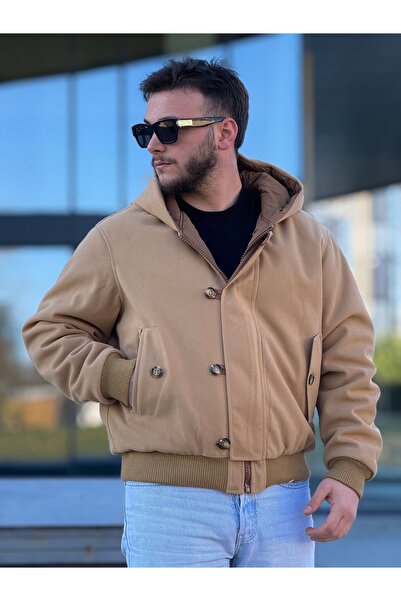 KINGAF Men's Double-Sided Embroidered Coat