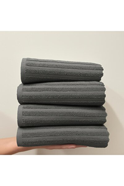 SHAL HOME 100% Cotton 4-Piece 50*90cm Elyuz Towel Set