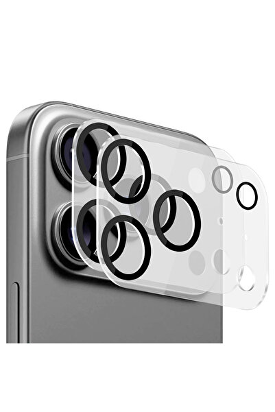 Buff Labs Buff iPhone 17 Pro Max Şeffaf Lens Koruyucu 2 Adet
