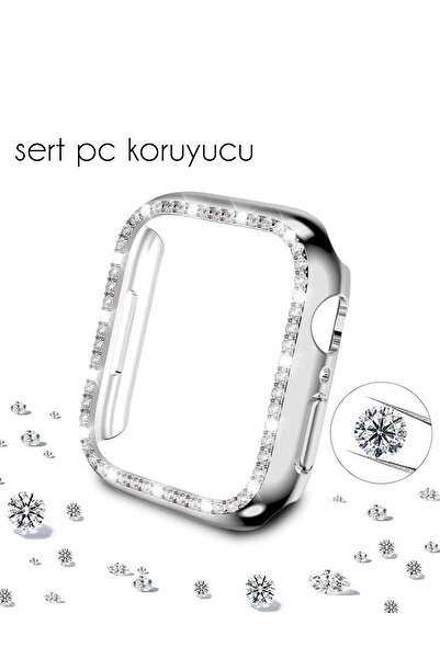 Nezih Case Apple Watch Series 10 and Series 11 46mm Compatible Rhinestone Hard Pc Case Protector