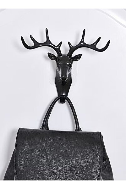 Generic Antelope-shaped coat rack for wall decoration, 12 x 15cm