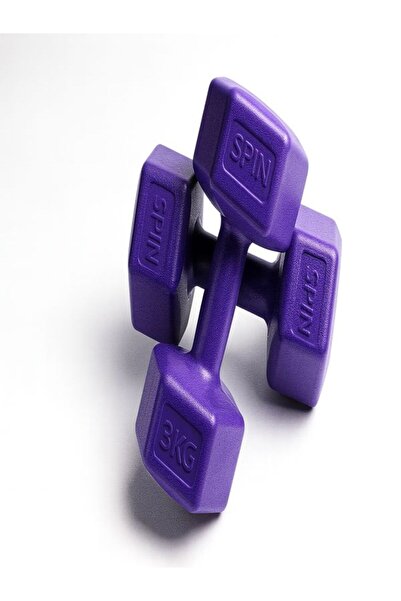 Spin 3 Kg X 2 Adet 6 Kg Mor Dambıl Seti, Dumbell Set Specials Purple 3 kg