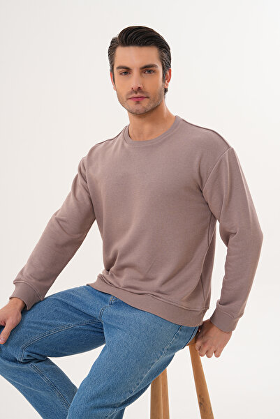 Miss Dünya Lissa Mink Unisex Crew Neck 100% Cotton Basic Sweatshirt