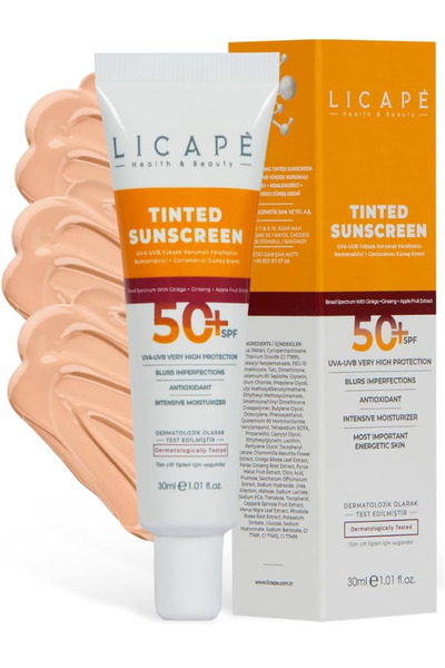 Licape Yüksek Koruma Tinted (Kapatıcı) 50 Spf Güneş Kremi 30 ml