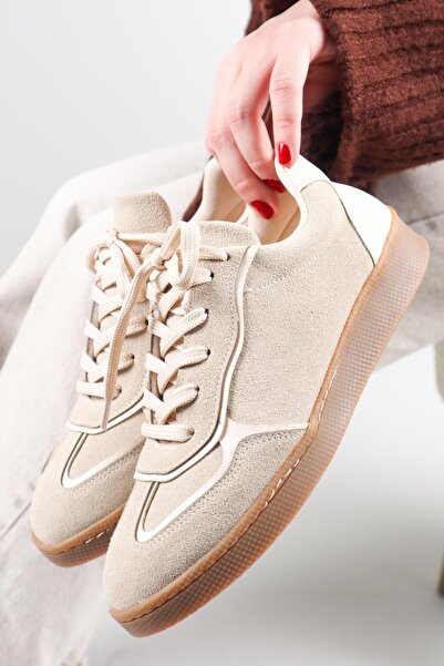 Birikon Bante Volume Paneled Suede Sneakers Ten