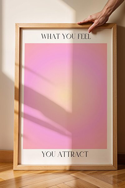 Saturn Ce te atrage pe sine? Pictură înrămată cu aură, culori energetice