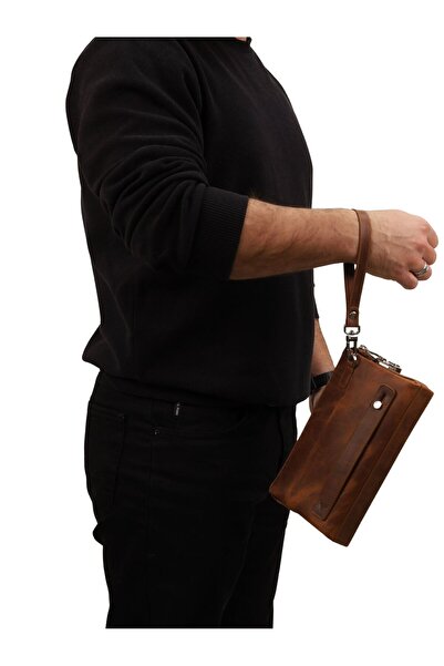 Meskanto Marlon Genuine Leather Password Hand Portfolio Bag