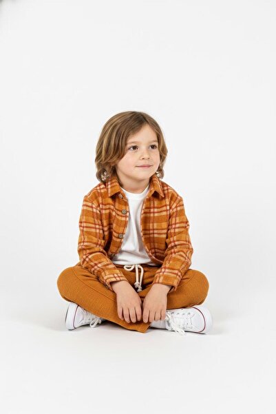 MiaBaby 3-Piece Set with Plaid Shirt