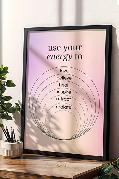 Saturn Utilizați-vă energia pentru a-i iubi pe alții Tablou înrămat Aura Ener...
