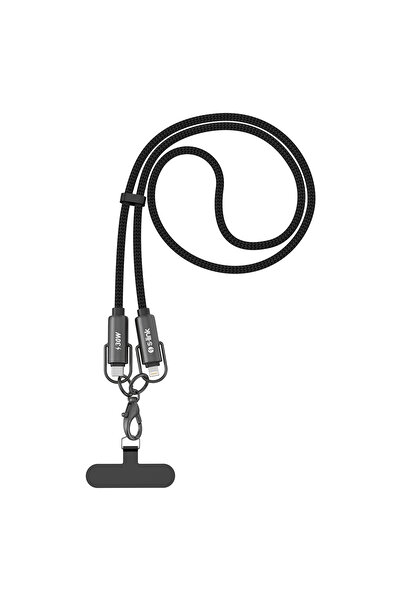 S-LINK Armor Boyun Askılı AL-01 30W 1.2m Type-C to Lightning PD Örgülü Metal ...
