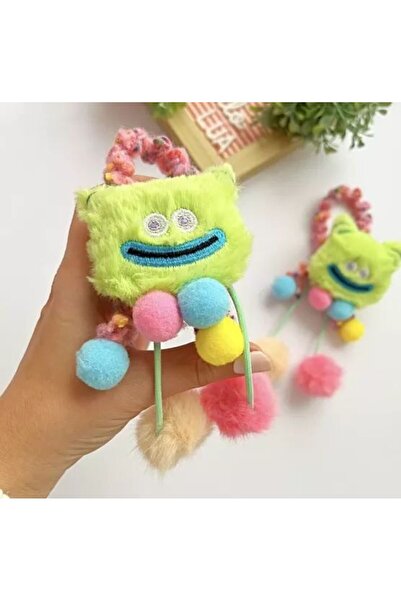 Ugly Duck Cataramă de cauciuc cu monstru drăguț – cu pompon colorat, model de...