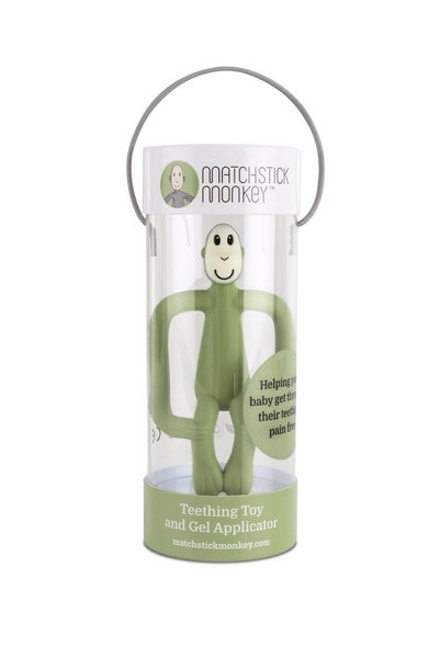Matchstick Monkey Silicone Teether / Monkey (Green)