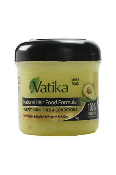 Vatika تركيبة طبيعية لتغذية الشعر بالليمون والأفوكادو - 150 جرام