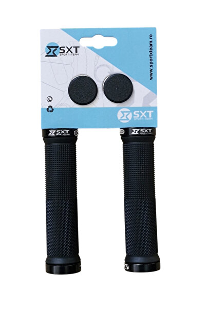 SXT Manșoane negre pentru bicicletă MTB - 130 mm cu blocare dublă