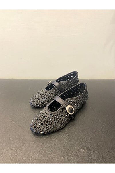 Özay Balerini de damă cu cataramă simplă și pietre