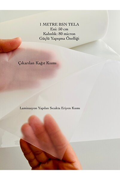 seyranat BSN Hotmelt Film Tela- 1 Metre Eni 50 Cm 80 Mikron Güçlü Yapışkanlı ...