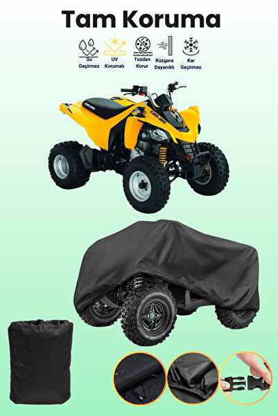 dokaca Black Can-Am Ds 250 Atv Cover, Atv Protective Cover