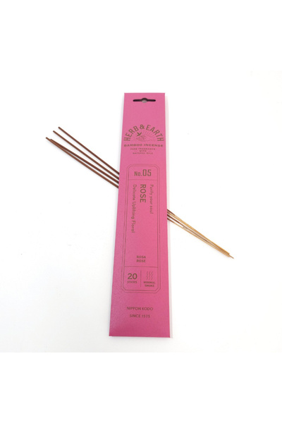 Nippon Kodo Betisoare parfumate Rose, Herb and Earth, cu ulei esential trandafir