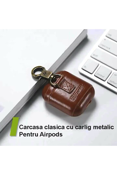 MODVIA Protective case for headphones, made of quality natural leather