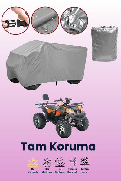 dokaca Grey Kuba W180 Atv Tarpaulin, Atv Protective Cover