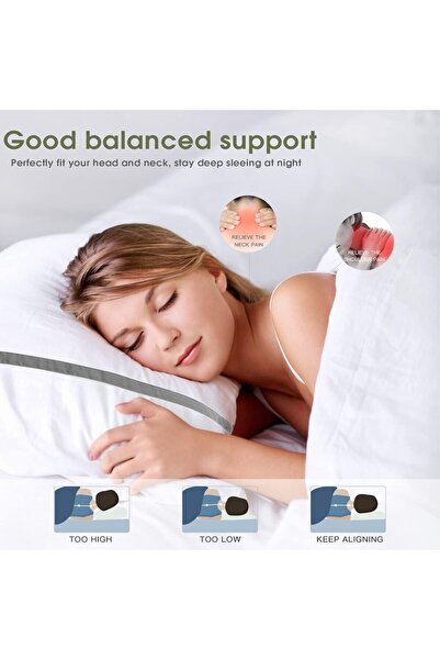 JZS Pillows 2 Pack King Size 50x90cm Hotel