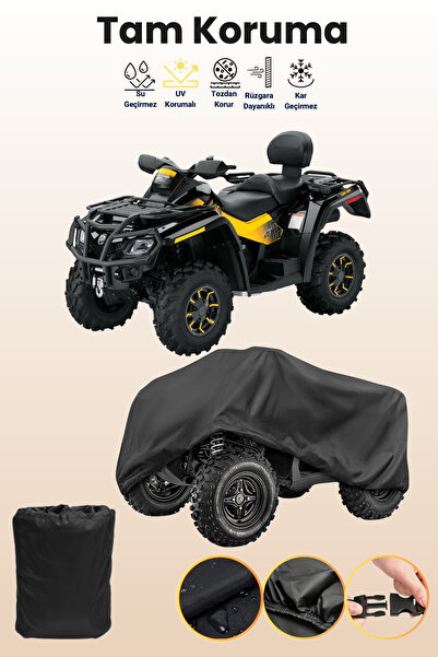 dokaca Black Can-Am Xt 800 Ar Atv Tarpaulin, Atv Protective Cover