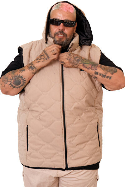 ModeXL Mode XL Oversize Men's Vest Hooded Quilted 25712