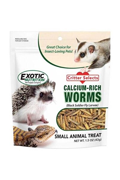 Exotic Nutrition ديدان غنية بالكالسيوم 1.5 أونصة