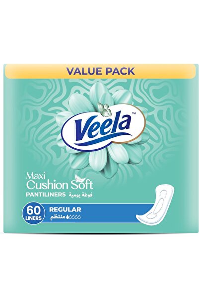 VEELA Cushion Soft Pantiliners (Regular, 60 count)